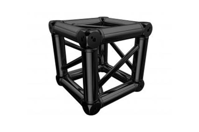 TH34-MCB Black – Aluminium fagverkskasse for QUA290A-V1