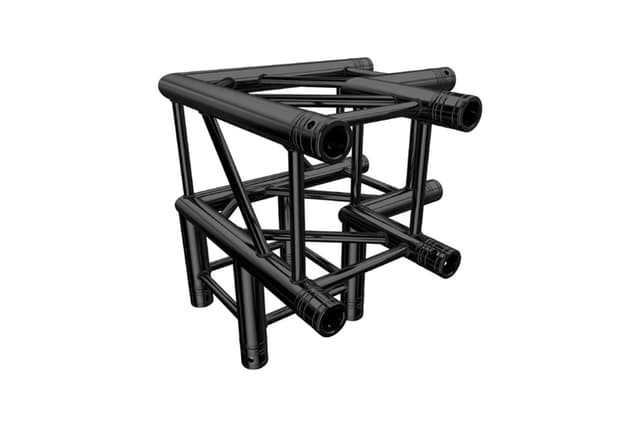 TF34-C30 Black – QUA290A-V1 aluminiumstruss 90° hjørnekonneksjon