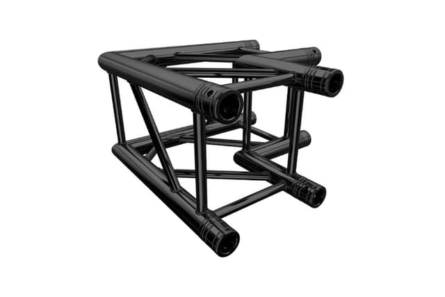 TF34-C21 Black – QUA290A-V1 aluminiumshjørne 90°