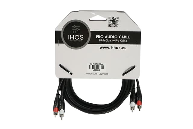 IC-RCA2RCA Audiokabel - 2x RCA til 2x RCA, 3m
