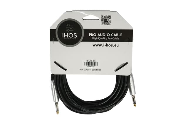 Instrumentkabel IC-JM-C6 6 meter, svart