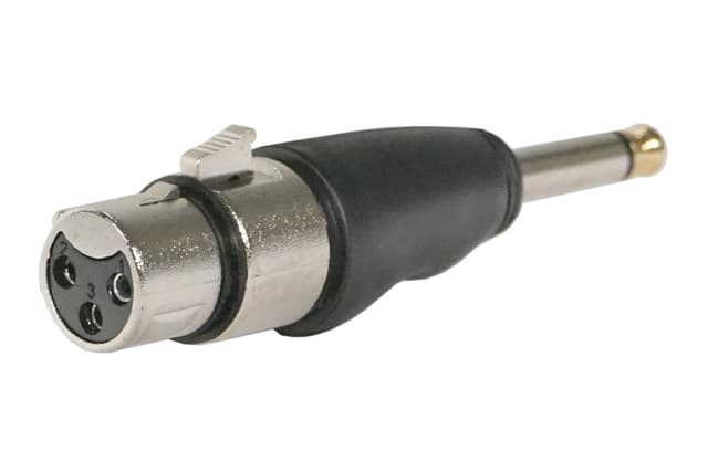 XLR hun til 6,3 mm mono jack adapter