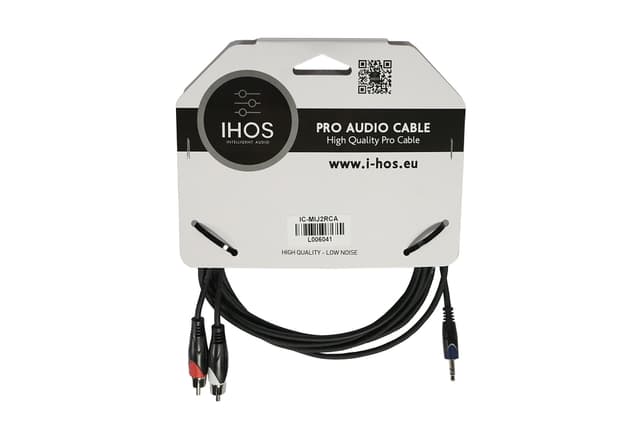 IC-MIJ2RCA Y-audiokabel 3,5 mm til 2x RCA – 3 m