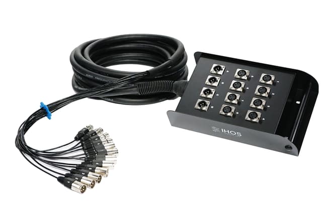 Stage box ISB-8/4-10 - 10 meter multicore kabel