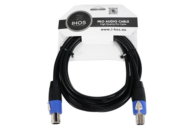 Speakon kabel 4P han til hun IC-SPK-3, 3 meter