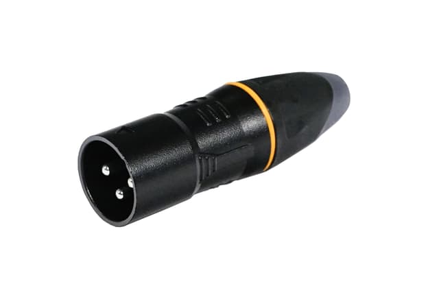 IC-XLRB-M profesjonell XLR-kontakt, nikkelbelagt, han