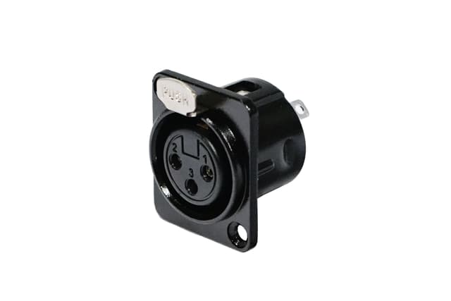 IC-XLRC-FB Profesjonell XLR-kontakt, nikkelert, hun