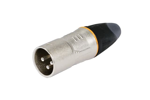 IC-XLRS-M profesjonell XLR-kontakt, nikkelbelagt, hannkontakt