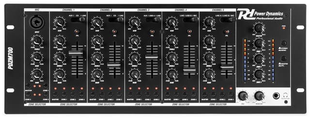 Power Dynamics PDZM700 6 kanals mikser med 4 soner (outlet)
