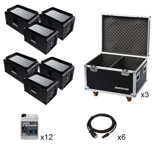 Smoke machine SMOKEJET SONICBOOM PLUS 6 MACHINES