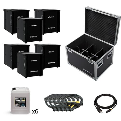 Flame Machine U-FLAMER MKII 6 MACHINES