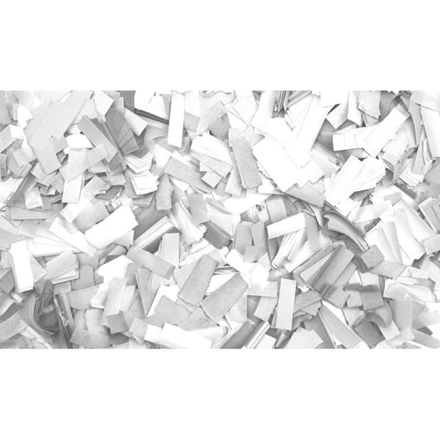 Showgear Show Confetti Rectangle 55 x 17 mm White