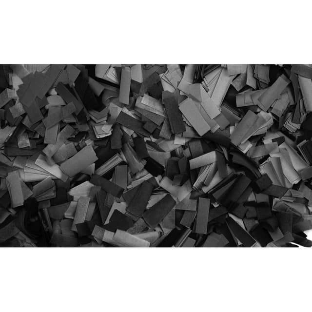 Showgear Show Confetti Rectangle 55 x 17 mm Black,