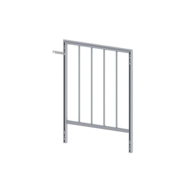 Alustage SBA 17 - Aluminum handrail Heavy Duty 1m