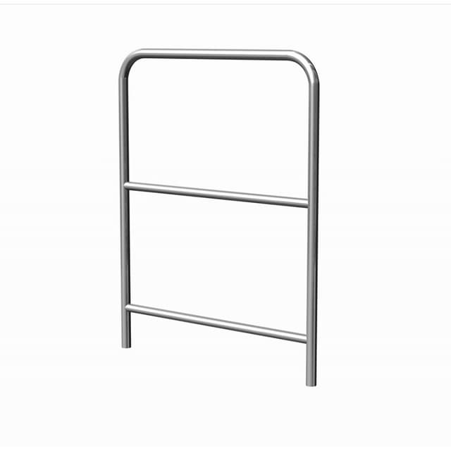 Alustage SBA 06C - Aluminum, bent handrail 1m