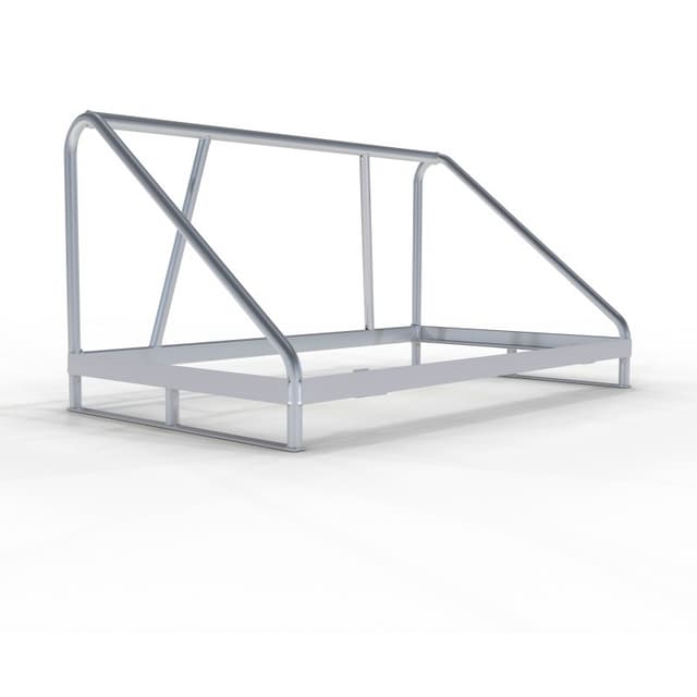 Alustage Container for crowd control barriers