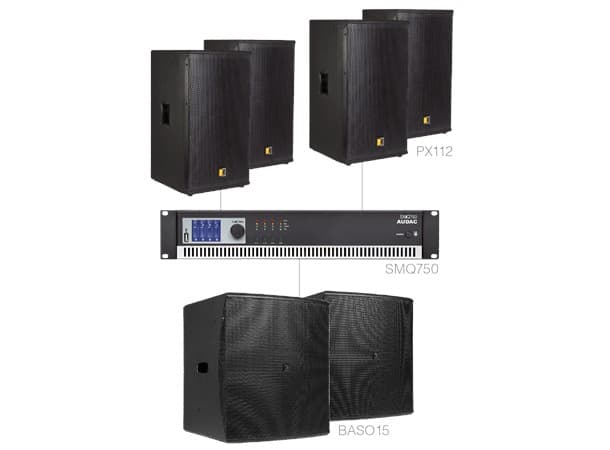 Forte12.6, 4x PX112, 2x Baso15 + SMQ750 (+)